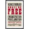 1 عدد تمبر 150مین سالگرد اعلامیه آزادی بردگان - آمریکا 2013     