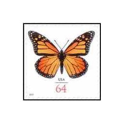 1 عدد تمبر پروانه - خودچسب - آمریکا 2010 