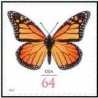 1 عدد تمبر پروانه - خودچسب - آمریکا 2010 