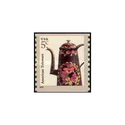 1 عدد تمبر کالاهای لعابی آمریکا - تمبر خودچسب - آمریکا 2002