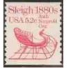 1 عدد تمبر سورتمه 1880- آمریکا 1983   