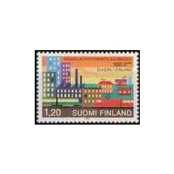 1 عدد تمبر صد سالگی نیروگاههای برق - فنلاند 1982