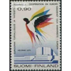 1 عدد تمبر کنفرانس اروپایی امنیت و همکاری - فنلاند 1975   