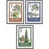 3 عدد تمبر پیشگیری از بیماری سل - درختان - فنلاند 1967