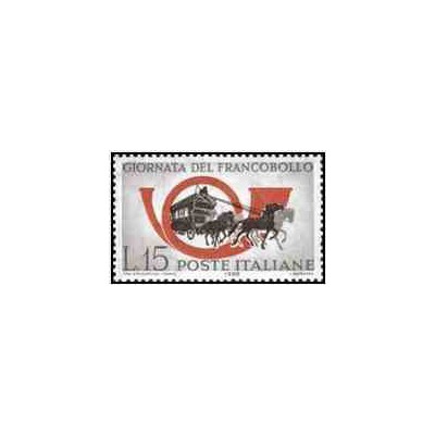 1 عدد تمبر روز تمبر - ایتالیا 1960