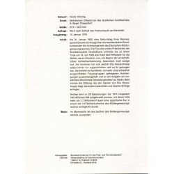 برگه اولین روز انتشار تمبر بیست و پنجمین سالگرد تأسیس بنیاد استراحت و رفاه مادران آلمان  - جمهوری فدرال آلمان 1975