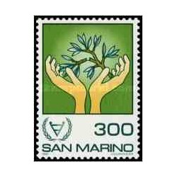 1 عدد تمبر سال بین المللی معلولین - سان مارینو 1981