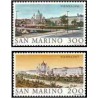 2 عدد تمبر شهرهای جهان - وین - سان مارینو 1981