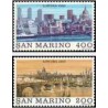 2 عدد تمبر شهرهای جهان - لندن - سان مارینو 1980