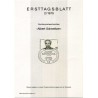 برگه اولین روز انتشار تمبر صدمین سالگرد تولد آلبرت شوایتزر  - جمهوری فدرال آلمان 1975
