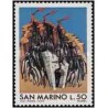 1 عدد تمبر 30مین سالگرد مهاجرت پناهندگان از روماگنا به سان مارینو - سان مارینو 1975
