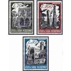 3 عدد تمبر نمایشگاه تمبر "BOFILEX" - بولونیا - سان مارینو 1961   