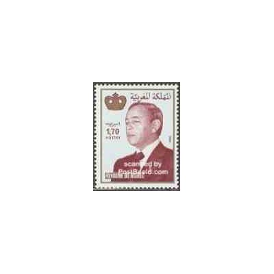 1 عدد تمبر سری پستی - سلطان حسن دوم - مراکش 1994