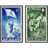2 عدد تمبر بهداشت  - پیشاهنگان - نیوزلند 1953