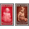 2 عدد تمبر بهداشت - نیوزلند 1952