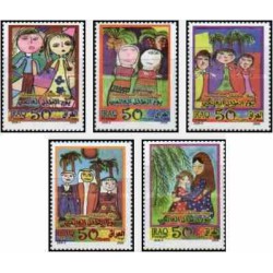 5 عدد تمبر روز جهانی کودک - عراق 2009