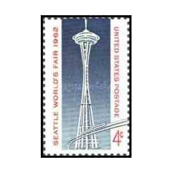 1 عدد تمبر نمایشگاه جهانی سیاتل - آمریکا 1962  