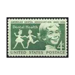 1 عدد تمبر بهداشت دهان و دندان - آمریکا 1959   