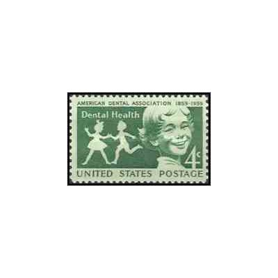 1 عدد تمبر بهداشت دهان و دندان - آمریکا 1959   