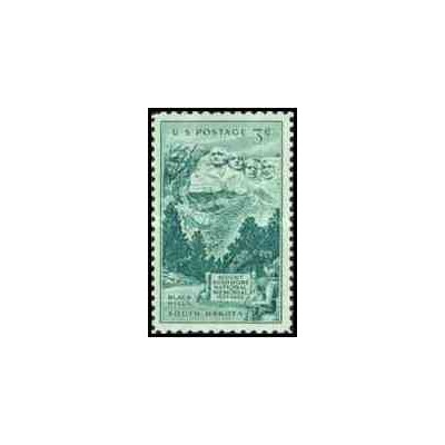1 عدد تمبر 25مین سالگرد بنای یادبود کوه راشمور - آمریکا 1952