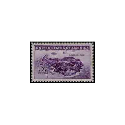 1 عدد تمبر جزیره کورگیدور - آمریکا 1944