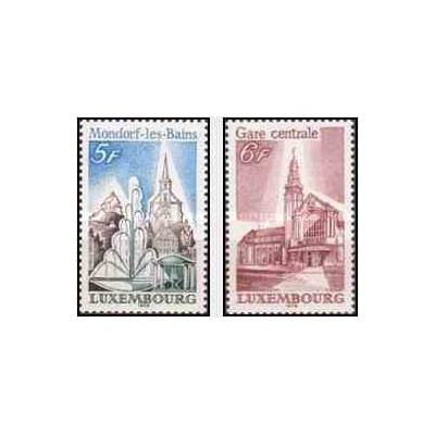 2 عدد تمبر جهانگردی - لوگزامبورگ 1979