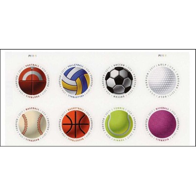 8 عدد تمبر ورزش - یک توپ داشته باش - خود چسب - B - آمریکا 2017 قیمت 11 دلار