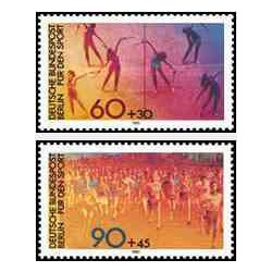 2 عدد تمبر ورزشی - برلین آلمان 1981