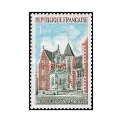 1 عدد تمبر نمای نزدیک -کاخ لوس - امبویز - فرانسه 1973