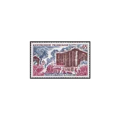 1 عدد تمبر حمله به باستیل - فرانسه 1971