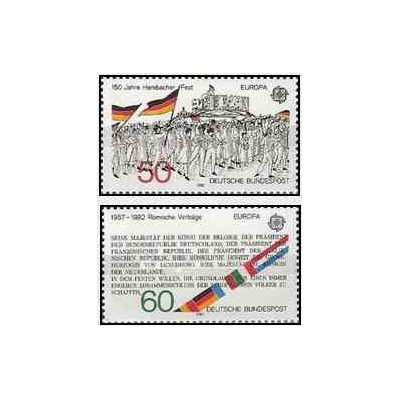 2 عدد تمبر مشترک اروپا -Europa Cept -  جمهوری فدرال آلمان 1982