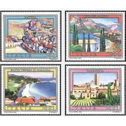 4 عدد تمبر تبلیغات گردشگری - تابلو نقاشی - ایتالیا 1981    