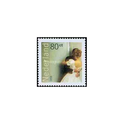1 عدد تمبر تبریک - خود چسب - هلند 1998    
