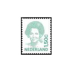 1 عدد تمبر سری پستی ملکه بئاتریکس - رقم جدید - هلند 1998