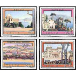 4 عدد تمبر تبلیغات گردشگری - تابلو نقاشی - ایتالیا 1980    