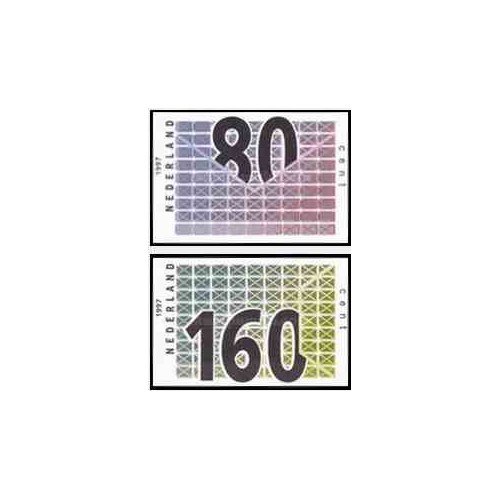 2 عدد تمبر مشاغل - خود چسب - هلند 1997   