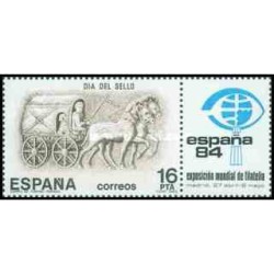1 عدد تمبر روز تمبر - نمایشگاه بین المللی تمبر شناسی اسپانا "84 - با تب - اسپانیا 1983    