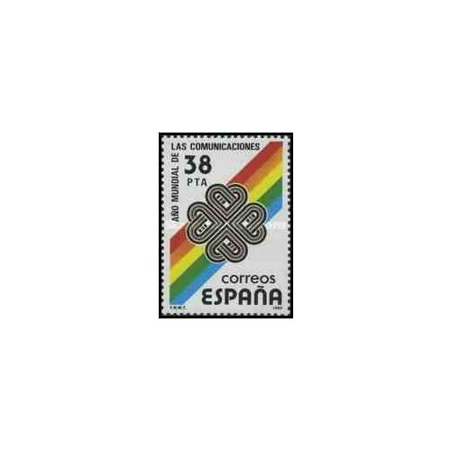 1 عدد تمبر سال ارتباطات جهانی - اسپانیا 1983