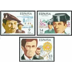 3 عدد تمبر نیروهای امنیت ملی - اسپانیا 1983  