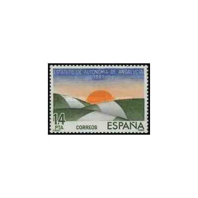 1 عدد تمبر اساسنامه استقلال اندلسیا - اسپانیا 1983