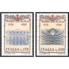 2 عدد تمبر دویستمین سالگرد خانه اپرا اسکالا ، در میلان - ایتالیا 1978