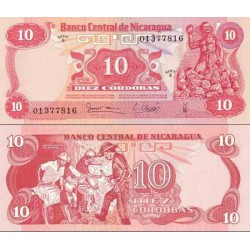 اسکناس 10 کردوبا - نیکاراگوئه 1979