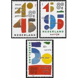 3 عدد تمبر 50مین سالگرد آزادی - هلند 1995     