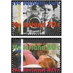 2 عدد تمبر فیلم در طول صد سال - هلند 1995   