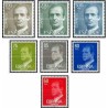 7 عدد تمبر سری پستی پادشاه خوان کارلوس اول -رقمهای جدید - اسپانیا 1981