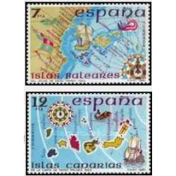 2 عدد تمبر جزایر اسپانیایی - اسپانیا 1981   