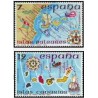 2 عدد تمبر جزایر اسپانیایی - اسپانیا 1981   