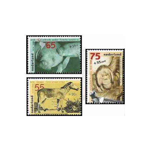 3 عدد تمبر تابستان - باغ وحش - هلند 1988 3 عدد تمبر تابستان - باغ وحش - هلند 1988