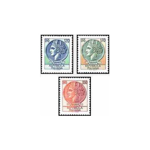 3 عدد تمبر ایتالیا - ایتالیا 1977