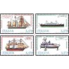 4 عدد تمبر کشتیهای ایتالیایی - ایتالیا 1977   